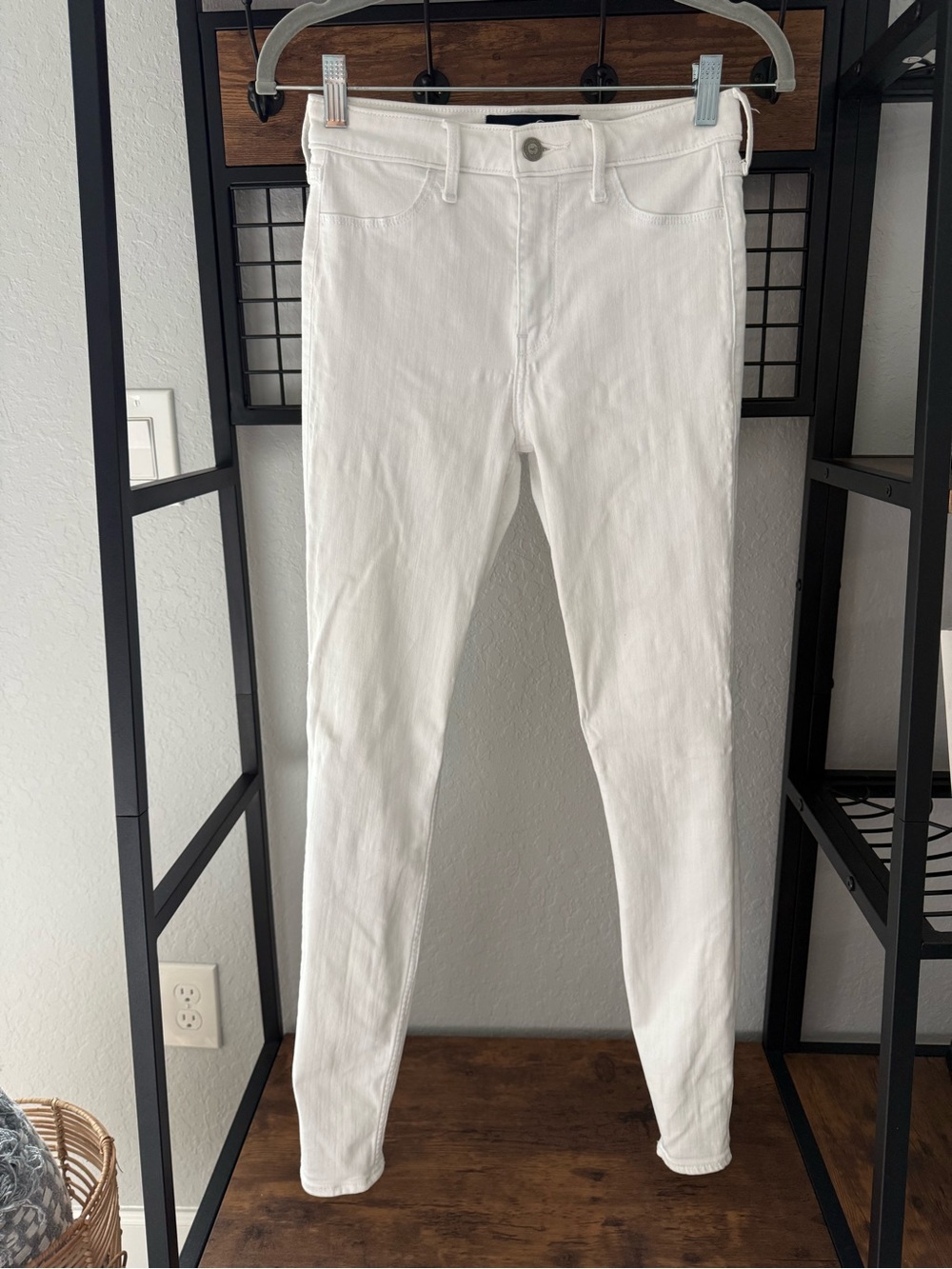 Hollister Women's White Skinny Jeans